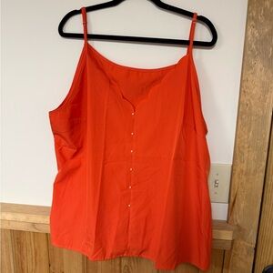 SHEIN Orange Sleeveless Top